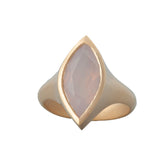 Sierra Lavender Rose Quartz Signet Ring