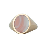 Queensland Agate Oval Signet Ring