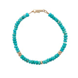 Mona Lisa Turquoise Bracelet 14k