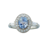 1.92ct Light Blue Sapphire Millie 14K White Gold