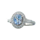 1.92ct Light Blue Sapphire Millie 14K White Gold