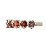 Red Color Gradient Spinel Petra Ring