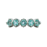 Neon Beryl Petra Ring 14k White Gold