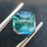 1.93ct Teal Montana Asscher Sapphire