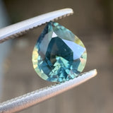 1.24ct Teal Opalescent Pear Sapphire