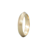 Knife Edge Band 14K Yellow Gold