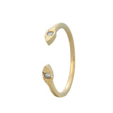 Open Lourdes Ring 14K Yellow Gold