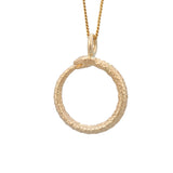 Ouroboros Pendant 14K Yellow Gold