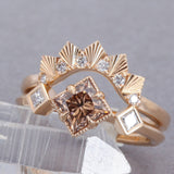 14k Yellow Gold Champagne Diamond Constance Ring