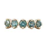 Petra Ring with Montana Sapphire 14K Yellow Gold