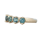 Petra Ring with Montana Sapphire 14K Yellow Gold
