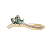 Marquise Burst Arc Contour Ring