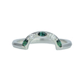 Marquise Channel Arc Contour Band