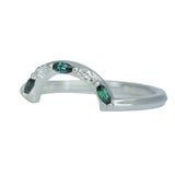Marquise Channel Arc Contour Band