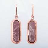 14k Rose Gold Wyoming Purple Jasper Earrings