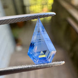 1.33ct Opalescent Blue Kite Shield Sapphire