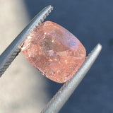 1.57ct Iridescent Peach Cushion Sapphire