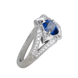 1.19ct Parti Sapphire Lola 14K White Gold
