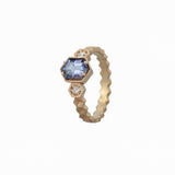 Three Stone Honeycomb Setting