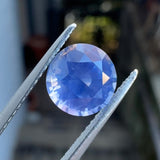 2.22ct Purple Blue Round Sapphire