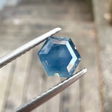 1.38ct Opalescent Blue Hexagon Sapphire