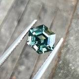 1.59ct Teal Hexagon Sapphire SOLD