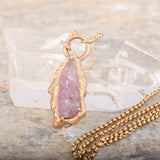 Lavender-Pink Sapphire Crystal Pendant