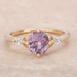 Lavender Sapphire Datura Light Ring