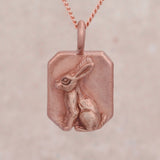 14k Rose Gold Rabbit Pendant