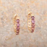 Large Spinel Eternity Hoops - Customize