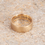 14k Yellow Gold "Make Old Bones With Me" Band