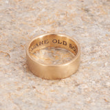 14k White Gold "Make Old Bones With Me" Band