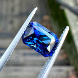 2.29ct Rectangular Blue Sapphire