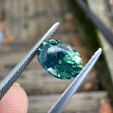 2.31ct Opalescent Teal Oval Sapphire