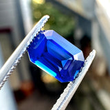 1.23ct Emerald Cut Ceylon Blue Sapphire