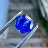 1.03ct Bi-Color Blue Hexagon Sapphire