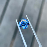 1.53ct Asscher Blue Sapphire